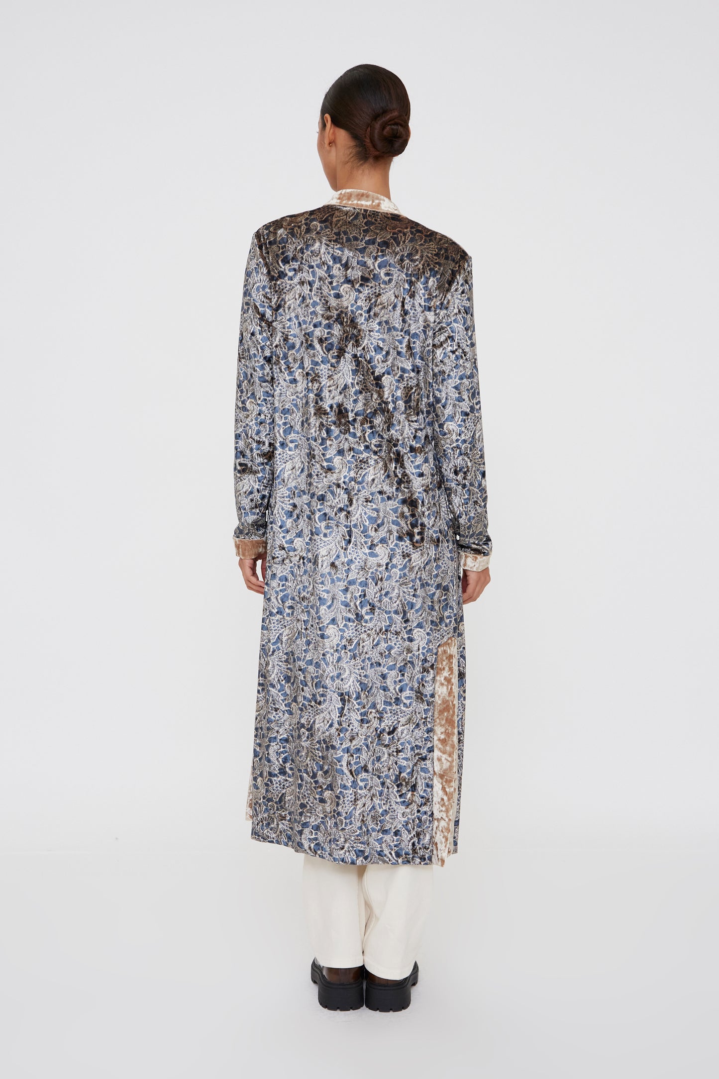 KIMONO DE TERCIOPELO AZUL
