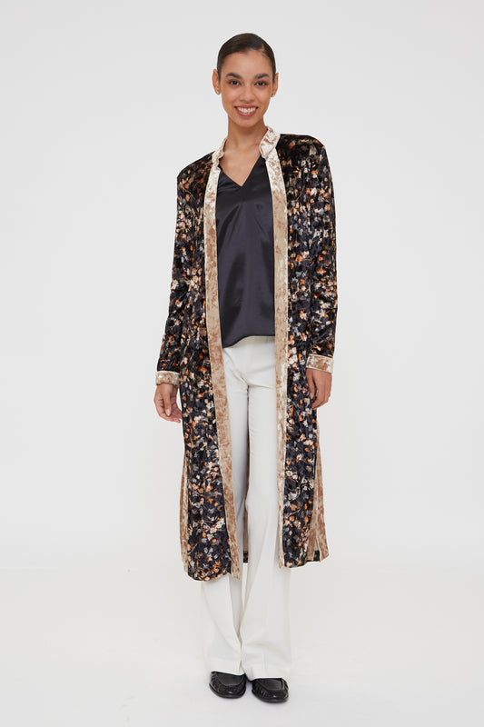 KIMONO DE TERCIOPELO NEGRO