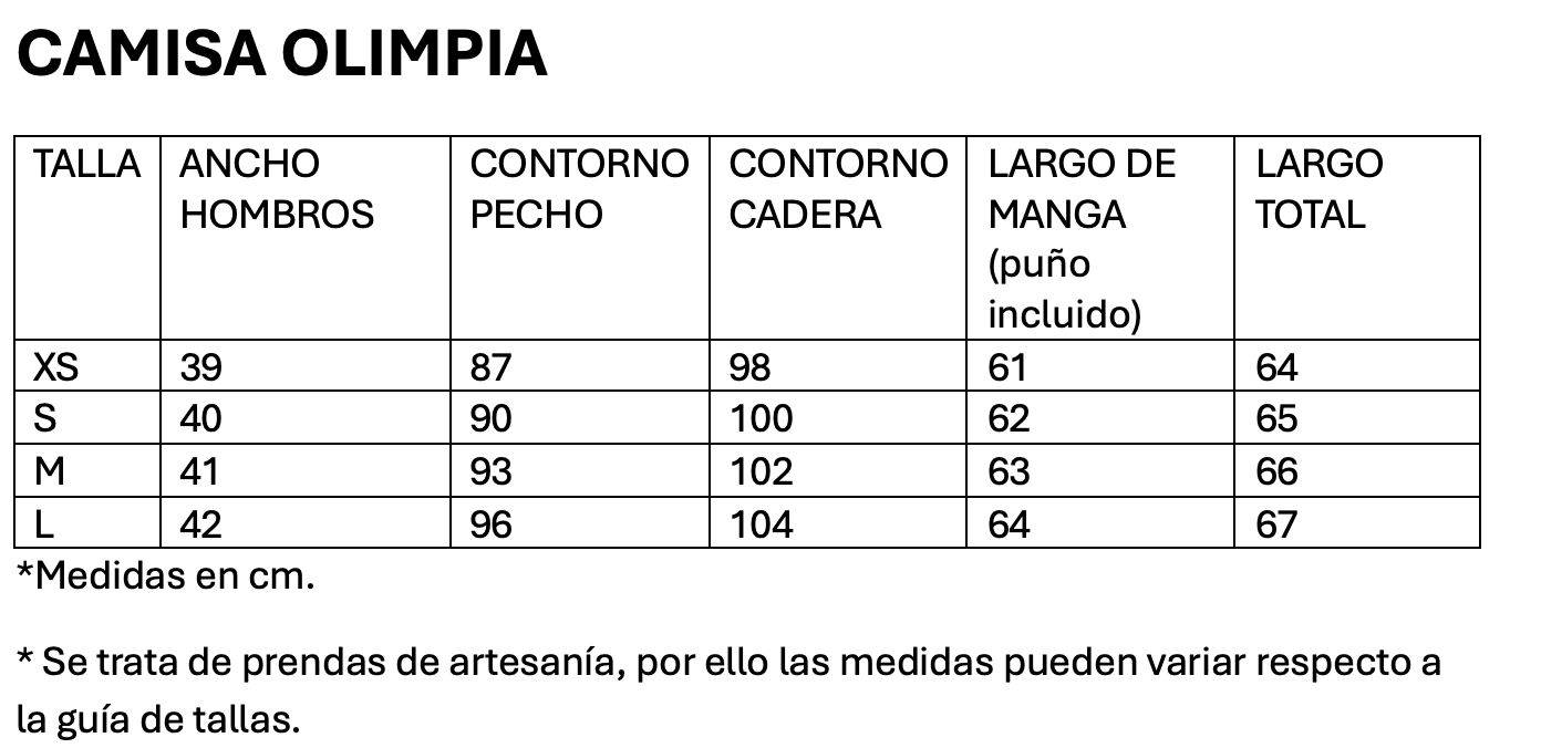 CAMISA OLIMPIA