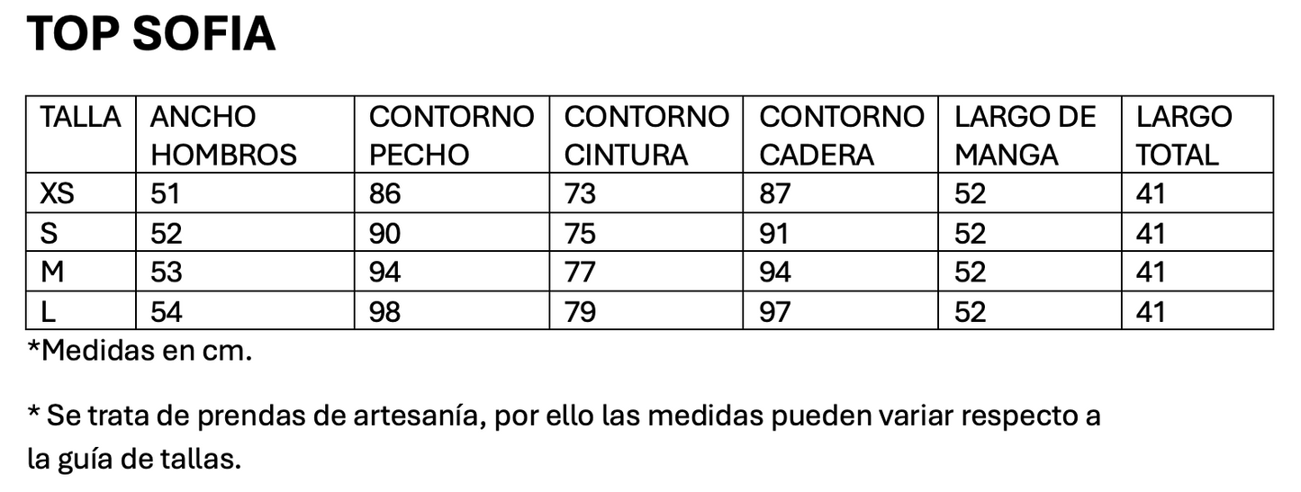 TOP SOFÍA JACQUARD