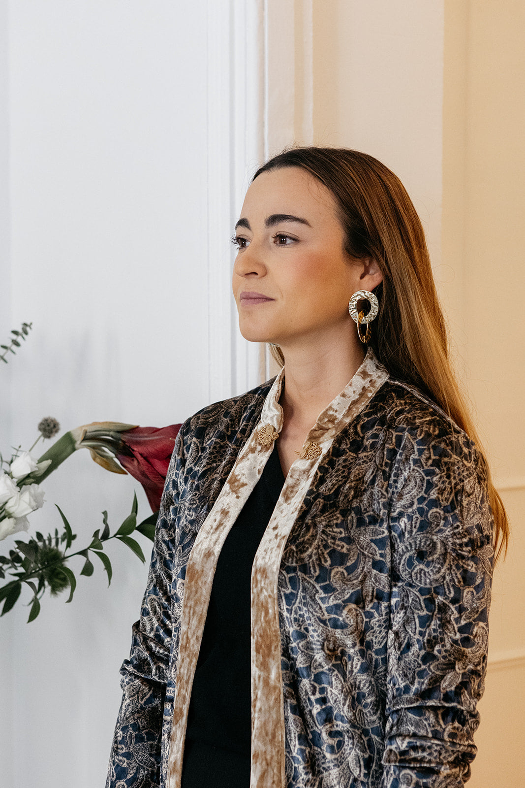 KIMONO DE TERCIOPELO AZUL